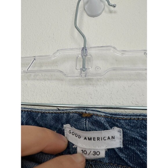 Good American Good Curves Straight Leg Jeans Blue814 Medium Wash Size 30 Stretch - Picture 5 of 9